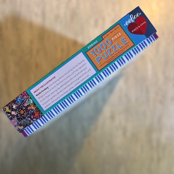 EUC [eeBoo] Zodiac + 1000 Piece & Love | GLOWS IN DARK | Jigsaw Puzzle + Poster - Picture 9 of 14